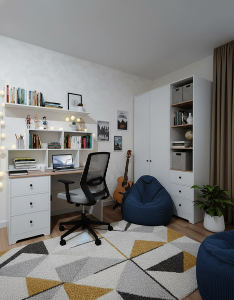 Шкаф-1 коллекции Норд от Династия Kids