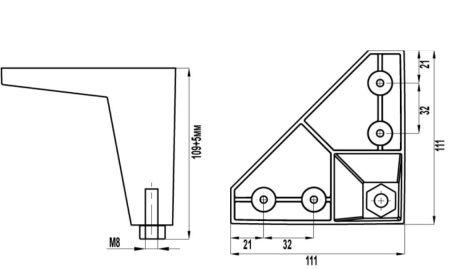 Стеллаж-Домик 5 (дуб золотистый+белый) от Династия Kids