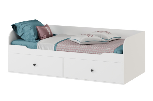 Комплект Норд для 2 детей с зонированием: кровати 190х90 + стеллаж от Династия Kids