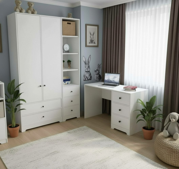 Шкаф-2 коллекции Норд  от Династия Kids