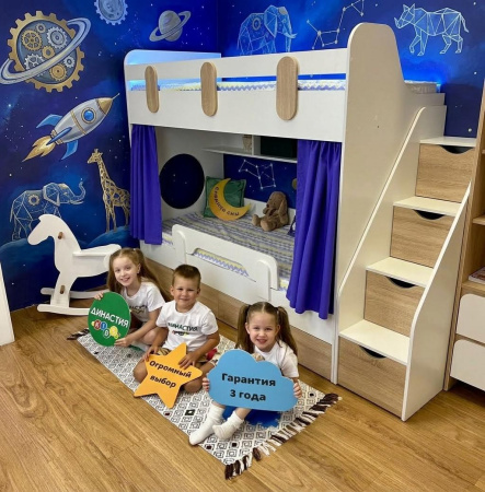 Кровать 2-х ярусная Фортуна 180х80 от Династия Kids