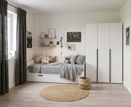 Шкаф 3-х дверный коллекции Брайт  от Династия Kids