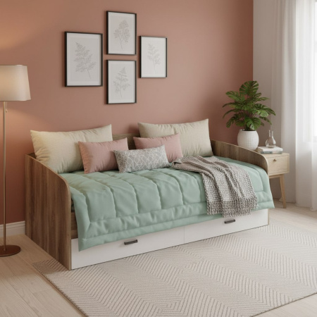 Стеллаж-перегородка + кровать коллекции Твой Стиль  от Династия Kids