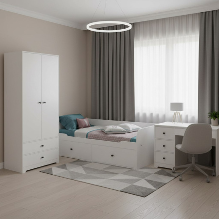 Шкаф-2 коллекции Норд  от Династия Kids