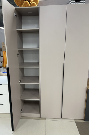 Шкаф 2-х дверный коллекции Брайт Велюр (внутри штанга + полки) от Династия Kids