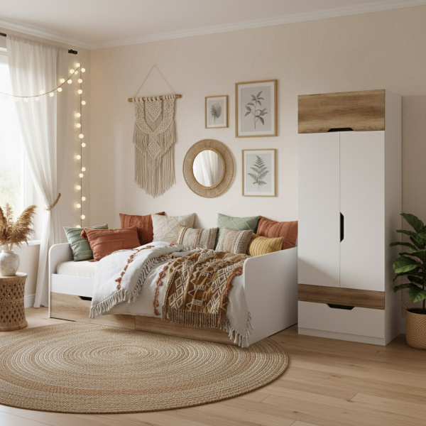 Шкаф коллекции Лайт Лофт (цвет белый) от Династия Kids