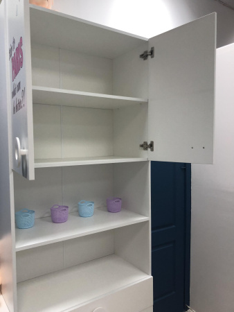 Пенал-стеллаж-1 коллекции Модница New от Династия Kids